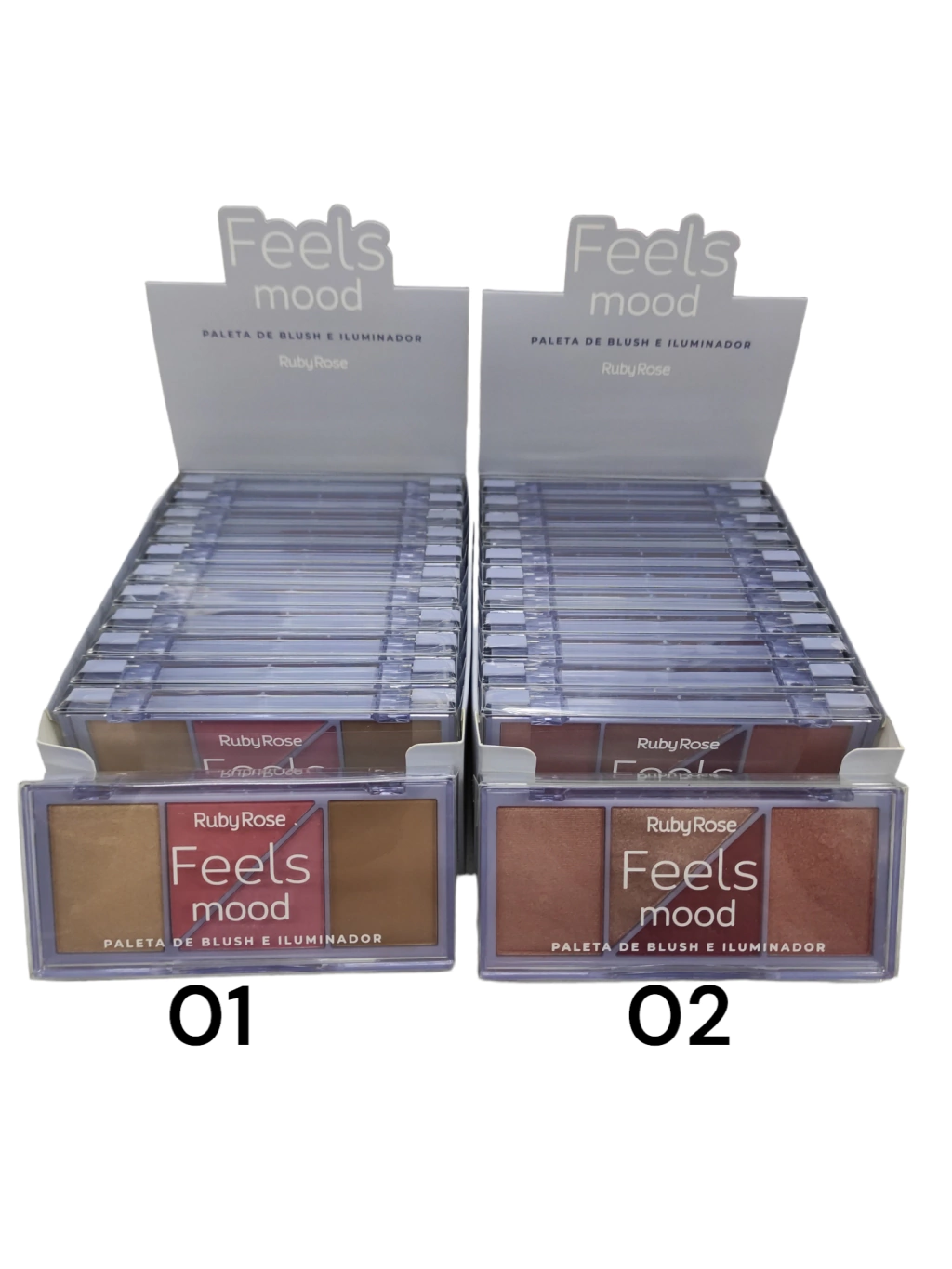 Iluminador + Rubor + Sombra Ruby Rose Feels Mood